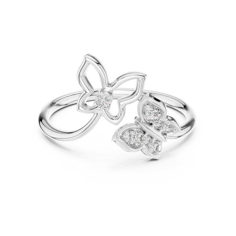 Ladies Ring 12#10048@L@7 - White Gold - Image