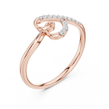 Ladies Ring 12#10049@L - Rose Gold - Image