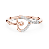 Ladies Ring 12#10049@L - Rose Gold - Image