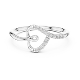 Ladies Ring 12#10049@L - White Gold - Image