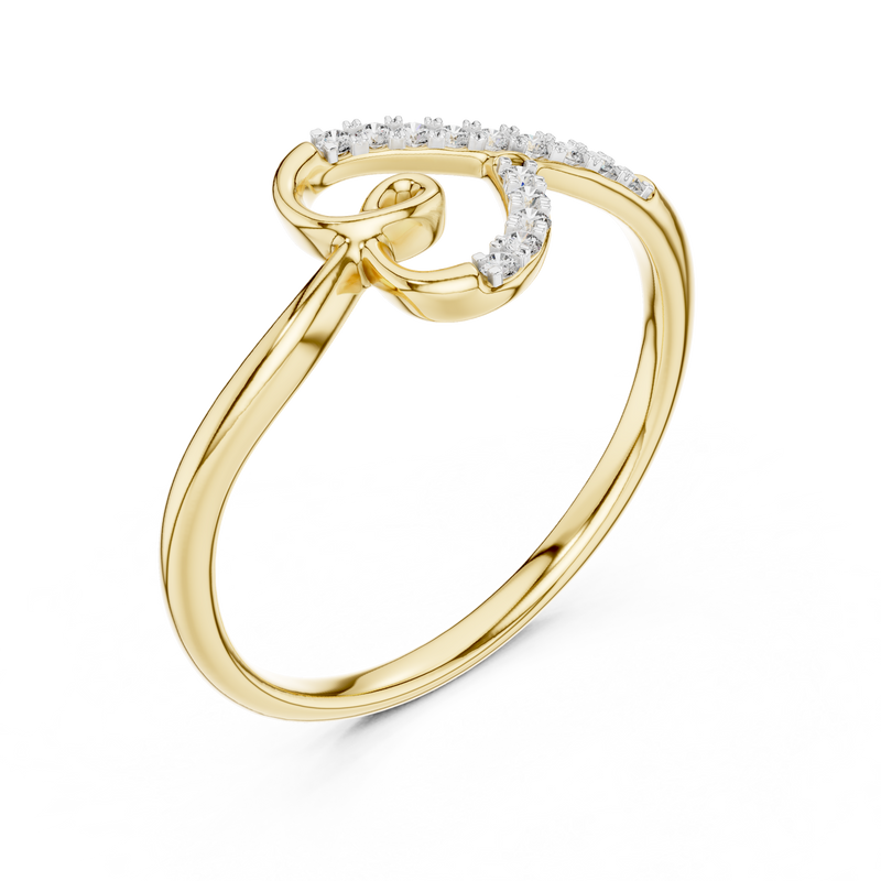 Ladies Ring 12#10049@L - Yellow Gold - Image