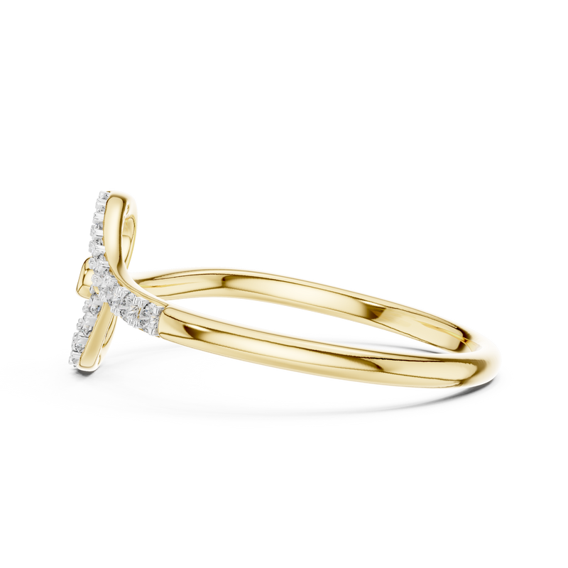 Ladies Ring 12#10049@L - Yellow Gold - Image