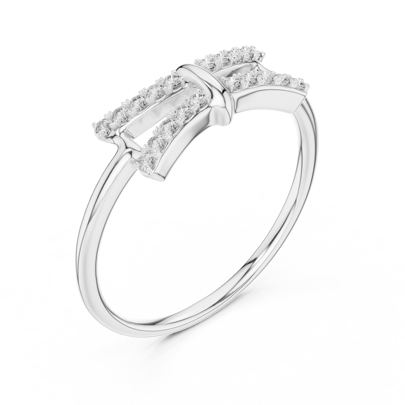 Ladies Ring 12#10050@L - White Gold - Image