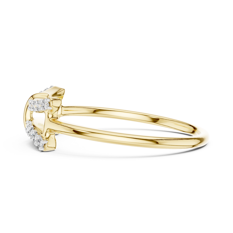 Ladies Ring 12#10050@L - Yellow Gold - Image