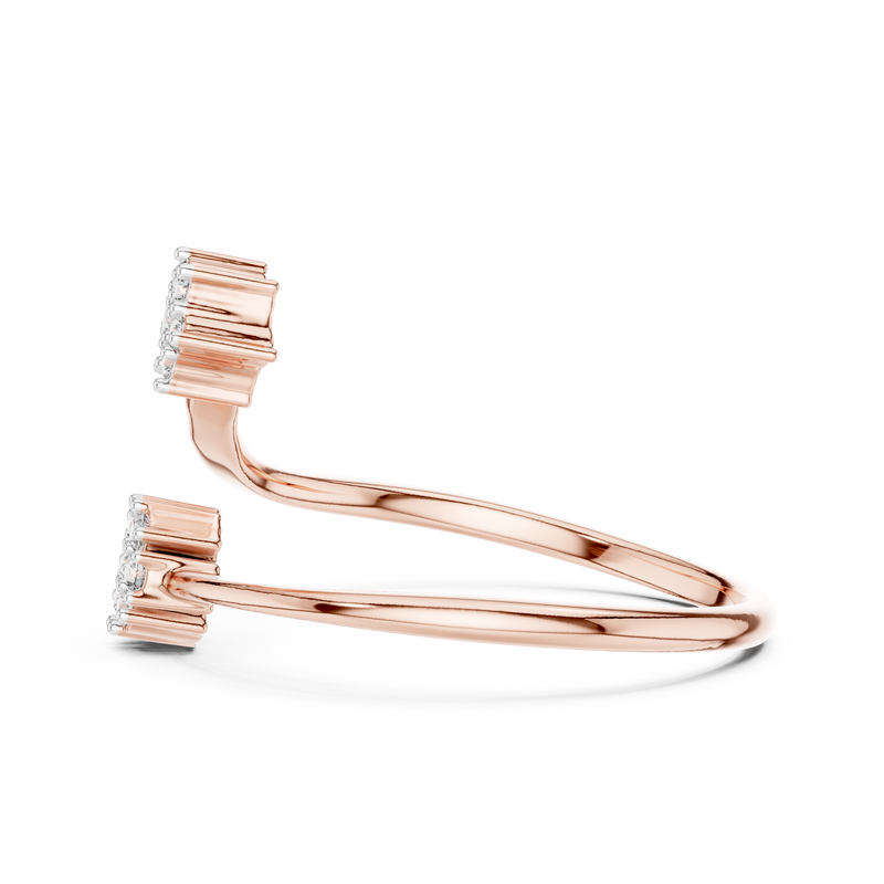 Ladies Ring 12#10051@L@7 - Rose Gold - Image