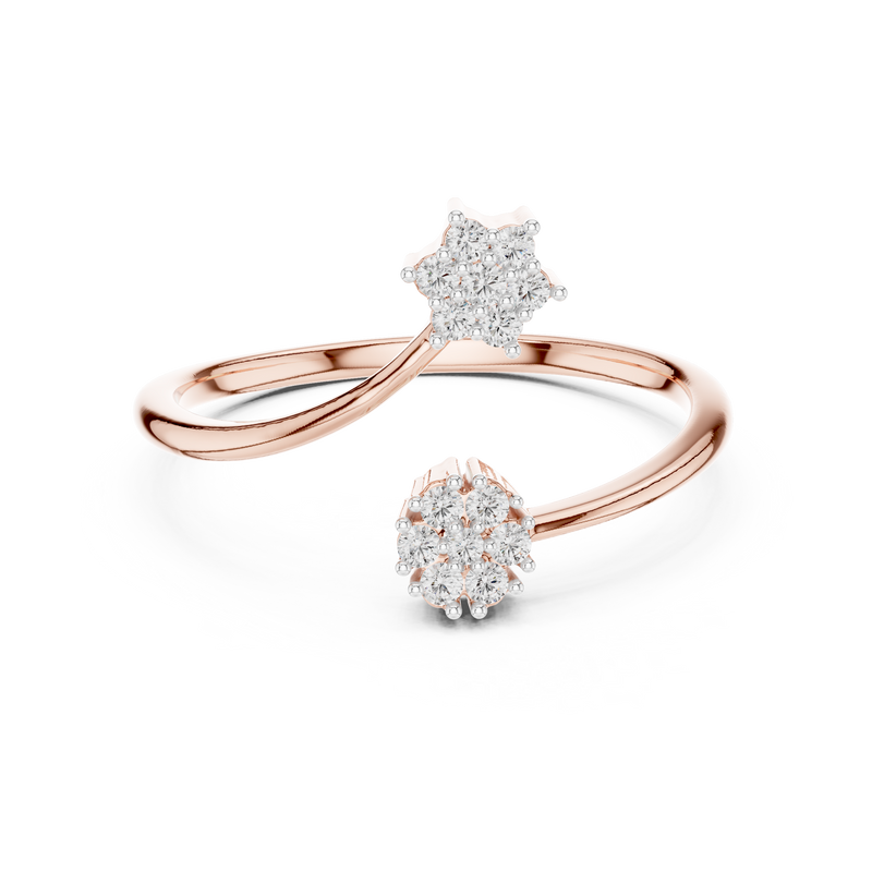 Ladies Ring 12#10051@L@7 - Rose Gold - Image