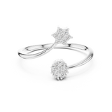 Ladies Ring 12#10051@L@7 - White Gold - Image