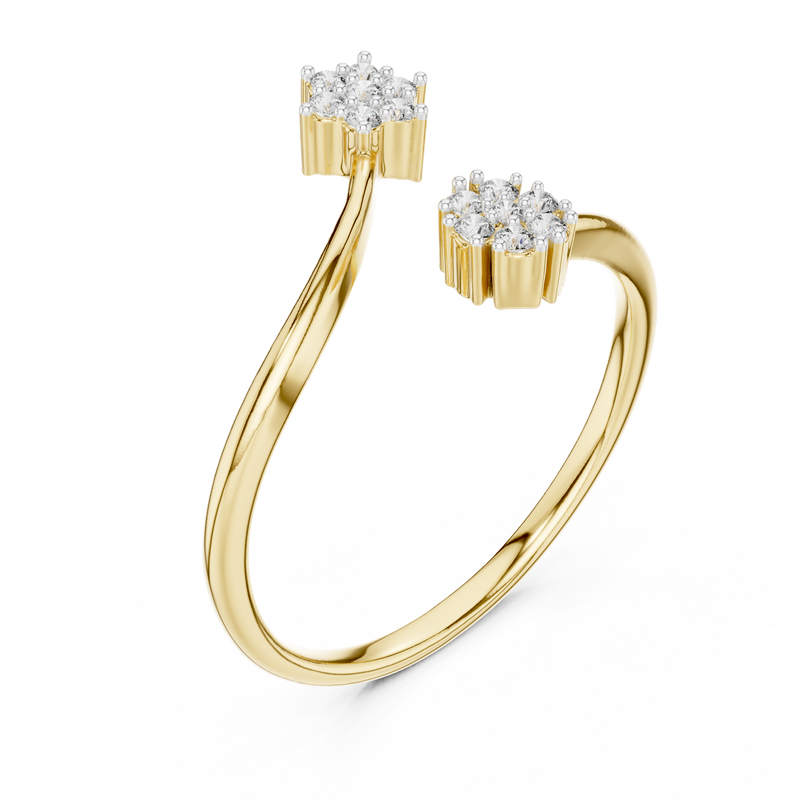 Ladies Ring 12#10051@L@7 - Yellow Gold - Image
