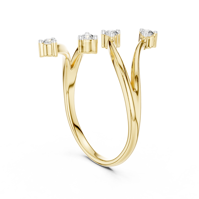 Ladies Ring 12#10052@L - Yellow Gold - Image