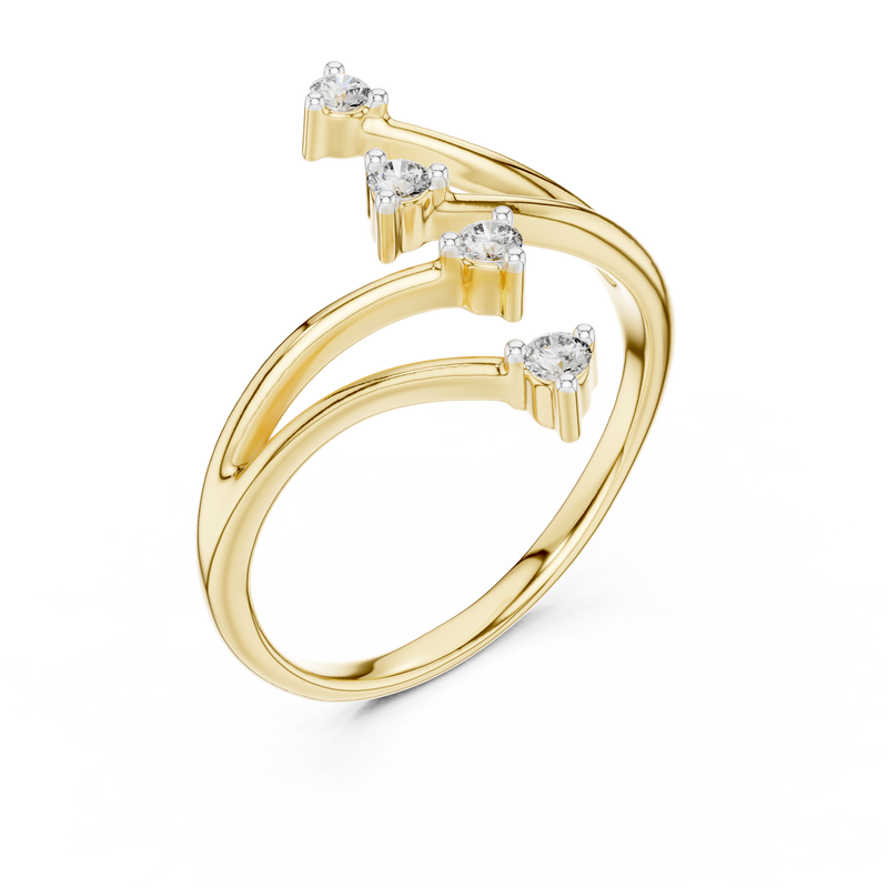 Ladies Ring 12#10052@L - Yellow Gold - Image