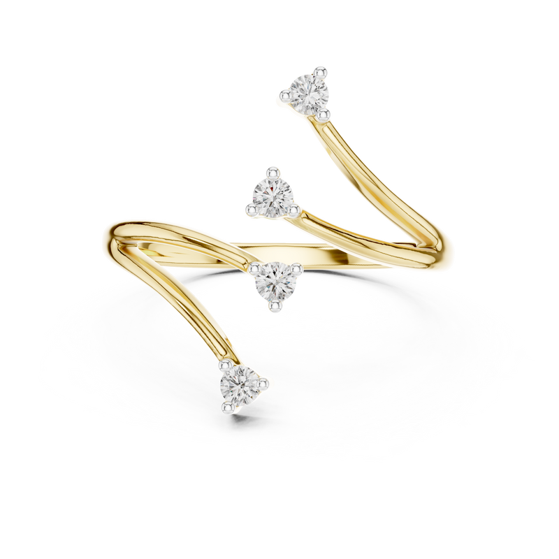Ladies Ring 12#10052@L - Yellow Gold - Image