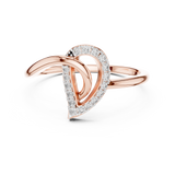 Ladies Ring 12#10053@L@7 - Rose Gold - Image