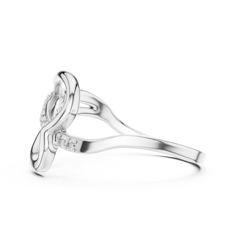 Ladies Ring 12#10054@L - White Gold - Image