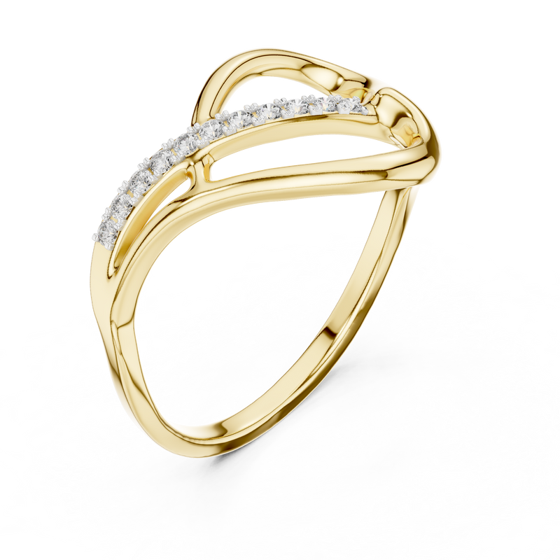 Ladies Ring 12#10054@L - Yellow Gold - Image