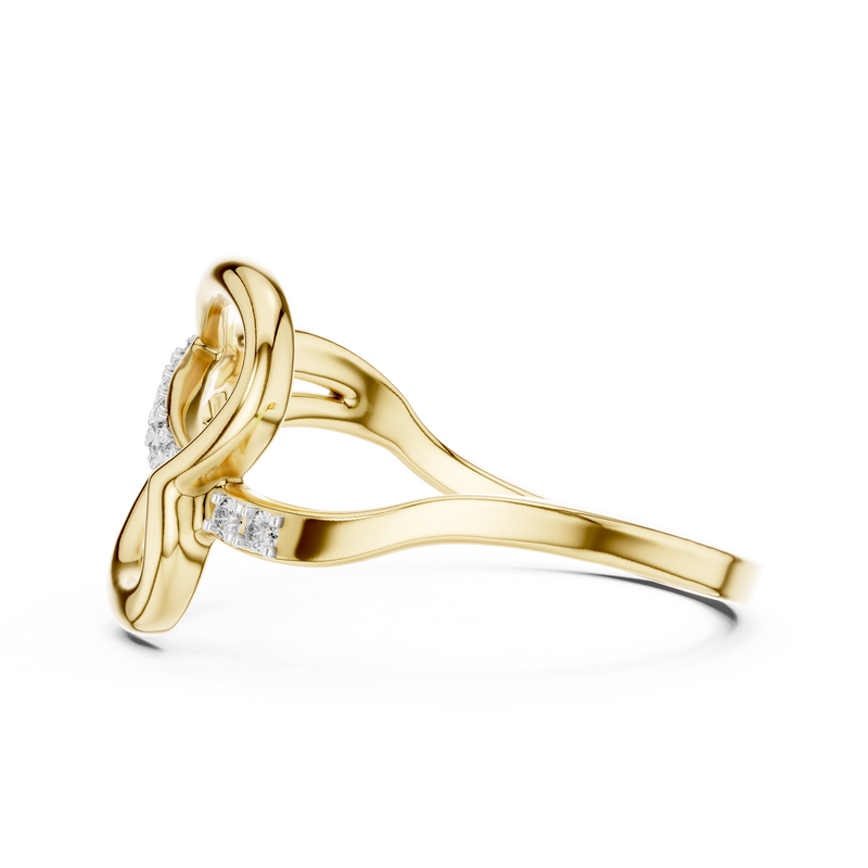 Ladies Ring 12#10054@L - Yellow Gold - Image