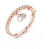 Ladies Ring 12#10055@L - Rose Gold - Image