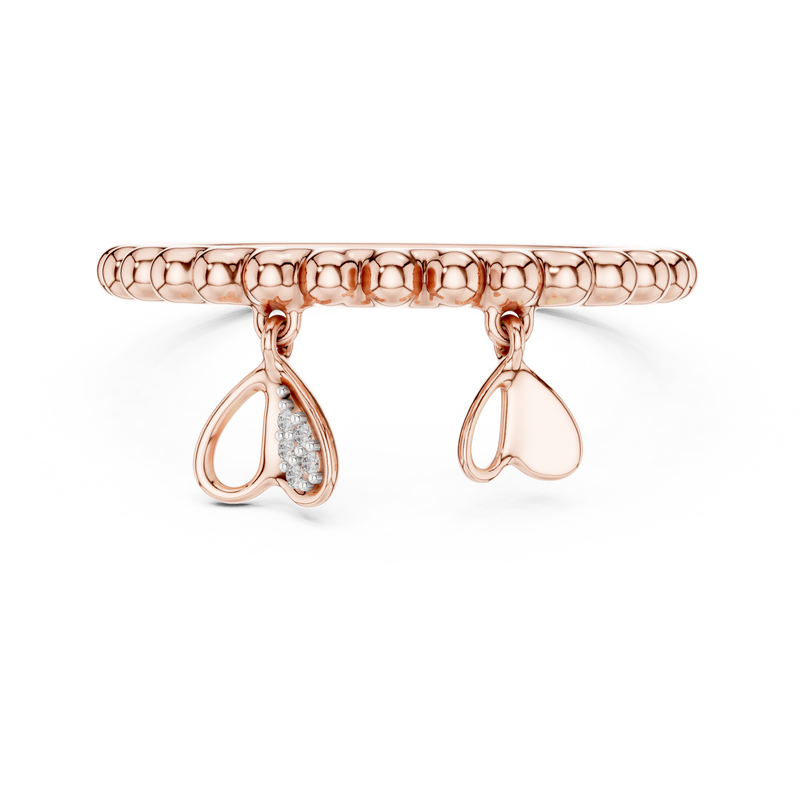Ladies Ring 12#10055@L - Rose Gold - Image