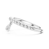 Ladies Ring 12#10055@L - White Gold - Image