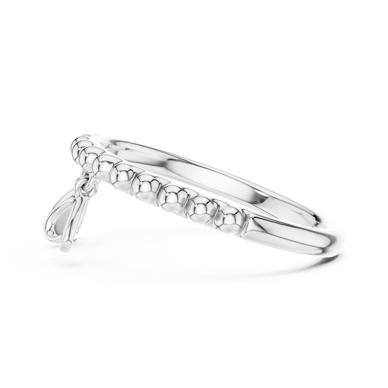 Ladies Ring 12#10055@L - White Gold - Image