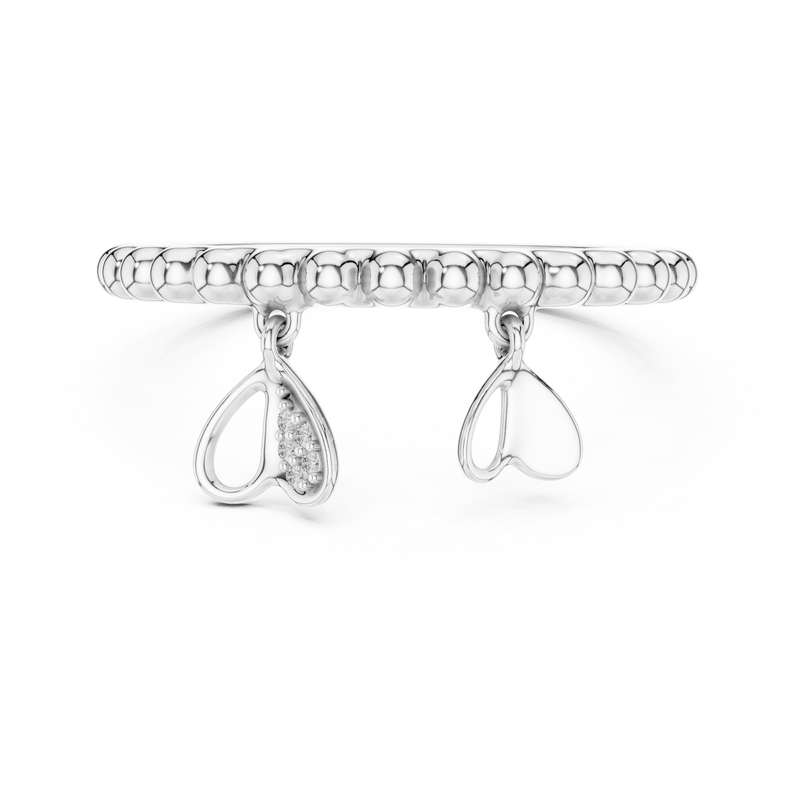 Ladies Ring 12#10055@L - White Gold - Image
