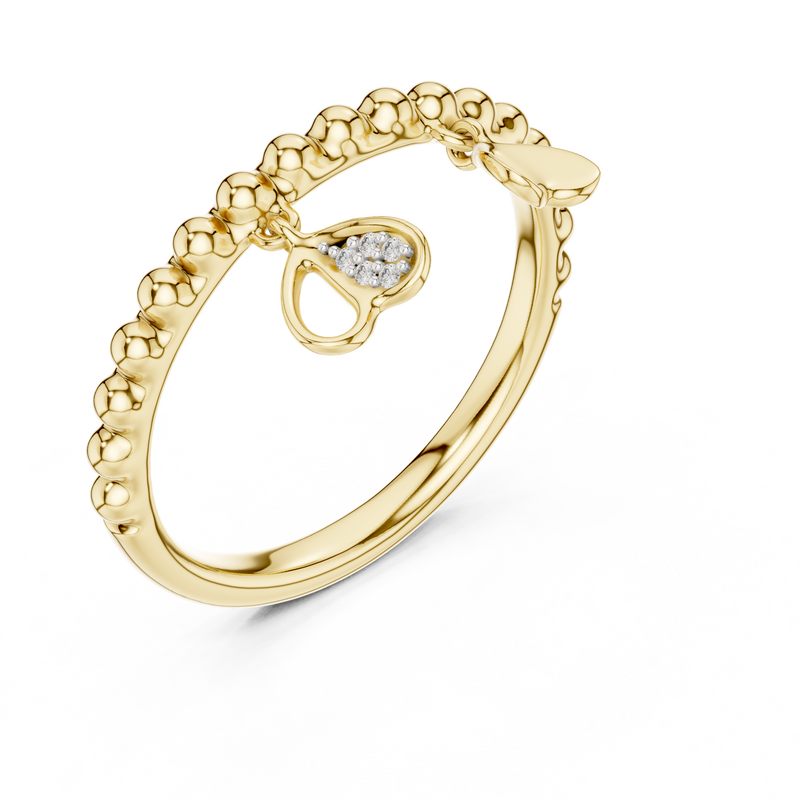 Ladies Ring 12#10055@L - Yellow Gold - Image