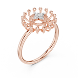 Ladies Ring 12#10056@L@7 - Rose Gold - Image