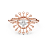 Ladies Ring 12#10056@L@7 - Rose Gold - Image