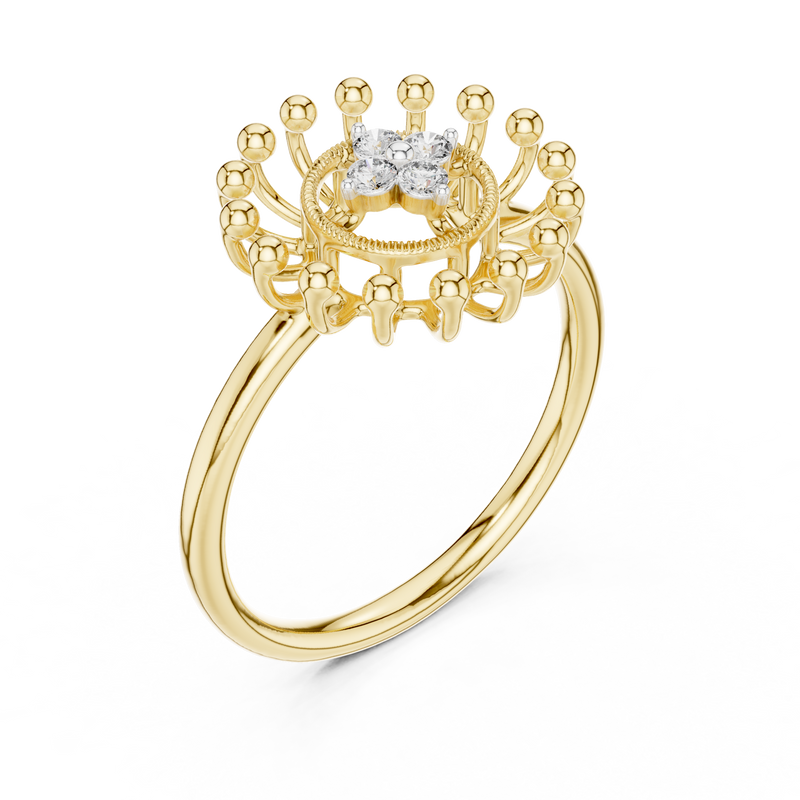 Ladies Ring 12#10056@L@7 - Yellow Gold - Image