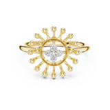 Ladies Ring 12#10056@L@7 - Yellow Gold - Image