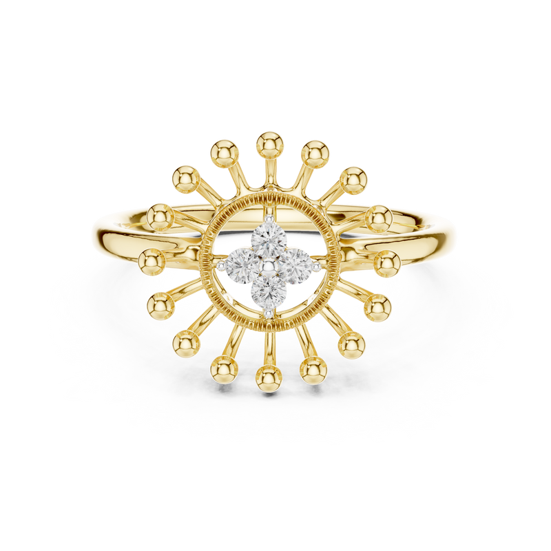Ladies Ring 12#10056@L@7 - Yellow Gold - Image