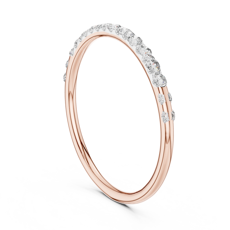 Ladies Ring 12#10057@L - Rose Gold - Image