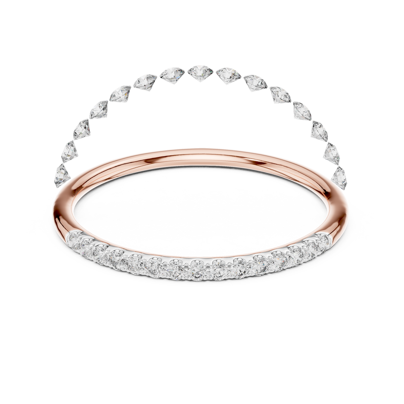 Ladies Ring 12#10057@L - Rose Gold - Image