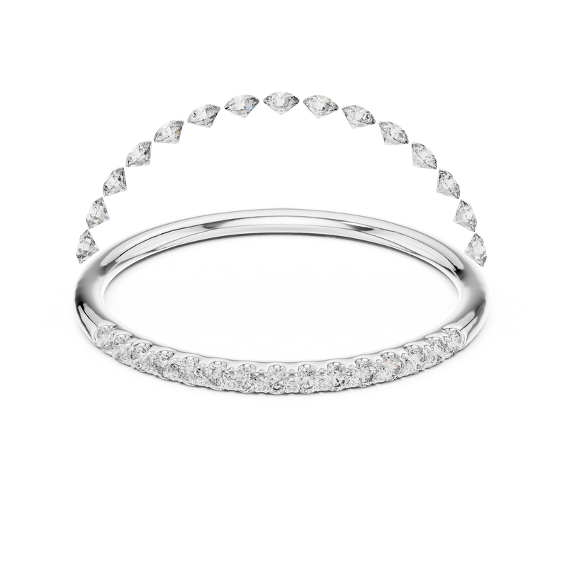 Ladies Ring 12#10057@L - White Gold - Image