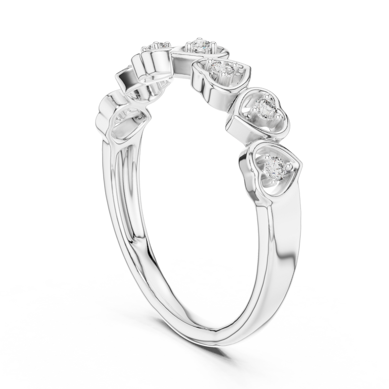 Ladies Ring 12#10058@L - White Gold - Image