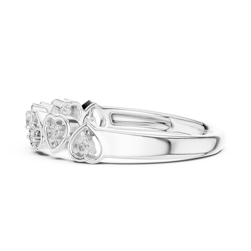 Ladies Ring 12#10058@L - White Gold - Image