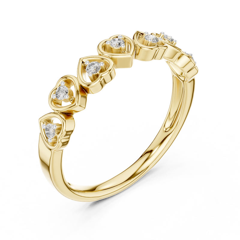 Ladies Ring 12#10058@L - Yellow Gold - Image