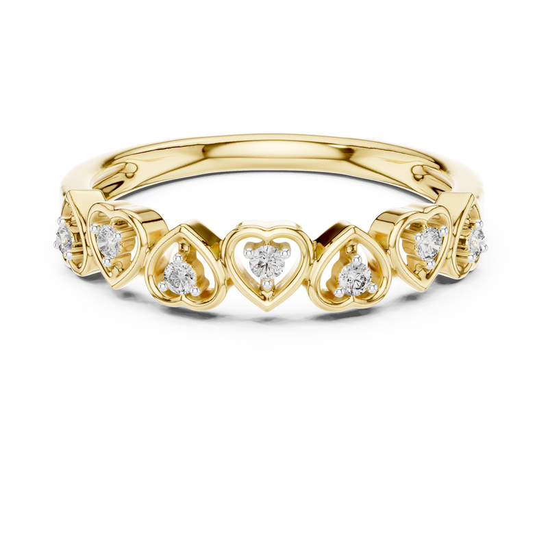 Ladies Ring 12#10058@L - Yellow Gold - Image