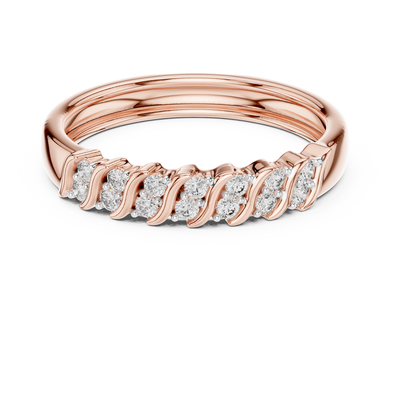 Ladies Ring 12#10059@L - Rose Gold - Image