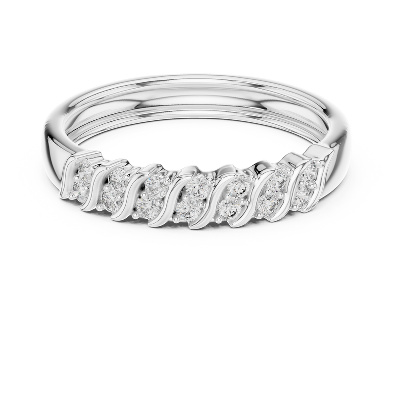 Ladies Ring 12#10059@L - White Gold - Image