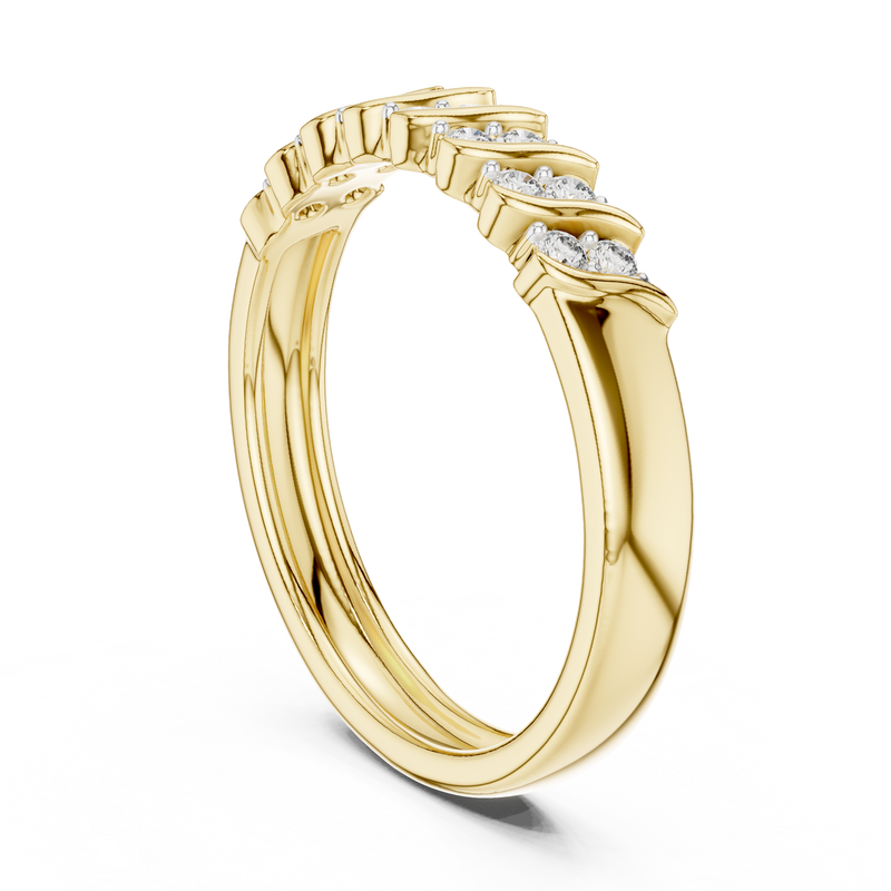Ladies Ring 12#10059@L - Yellow Gold - Image