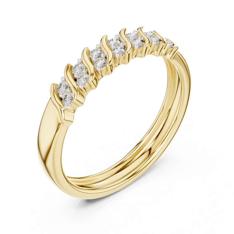 Ladies Ring 12#10059@L - Yellow Gold - Image