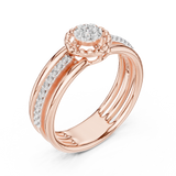 Ladies Ring 12#10060@L@7 - Rose Gold - Image