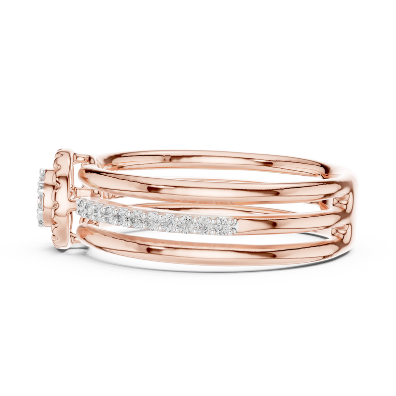 Ladies Ring 12#10060@L@7 - Rose Gold - Image