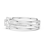 Ladies Ring 12#10060@L@7 - White Gold - Image