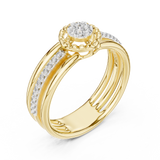 Ladies Ring 12#10060@L@7 - Yellow Gold - Image