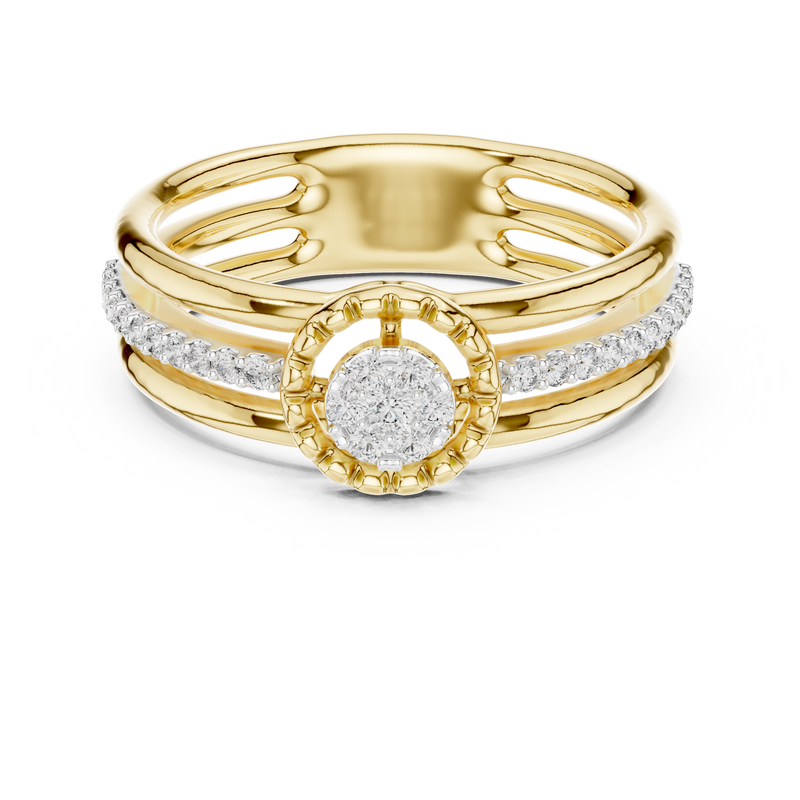 Ladies Ring 12#10060@L@7 - Yellow Gold - Image
