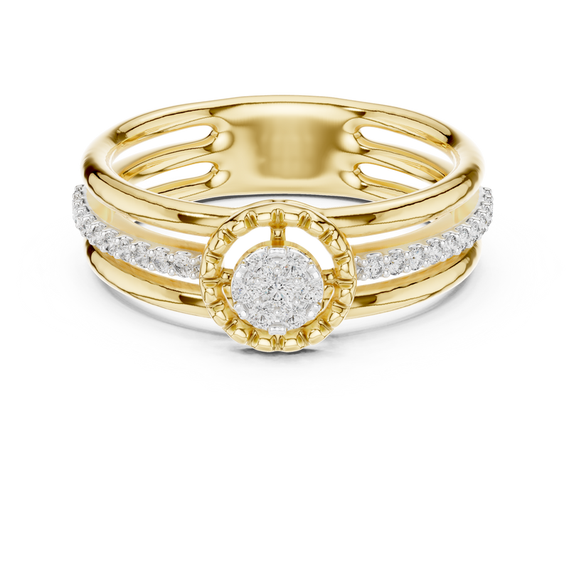 Ladies Ring 12#10060@L@7 - Yellow Gold - Image