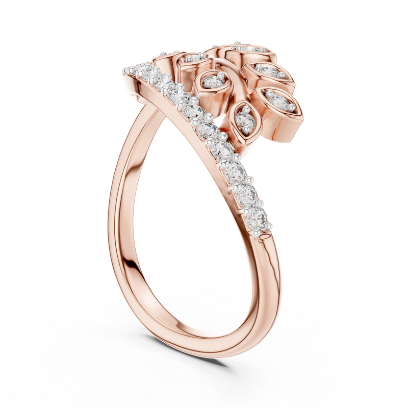 Ladies Ring 12#10061@L - Rose Gold - Image