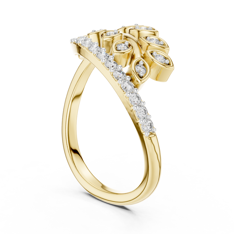 Ladies Ring 12#10061@L - Yellow Gold - Image