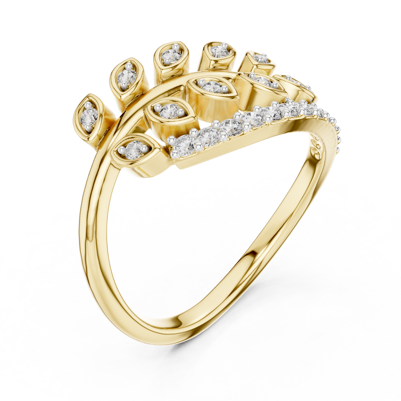 Ladies Ring 12#10061@L - Yellow Gold - Image